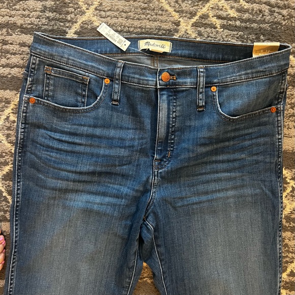 MADEWELL Mid-Rise Stovepipe Jeans in Leman Wash: TENCEL™ Denim Edition Sz 32 NWT - Picture 4 of 10